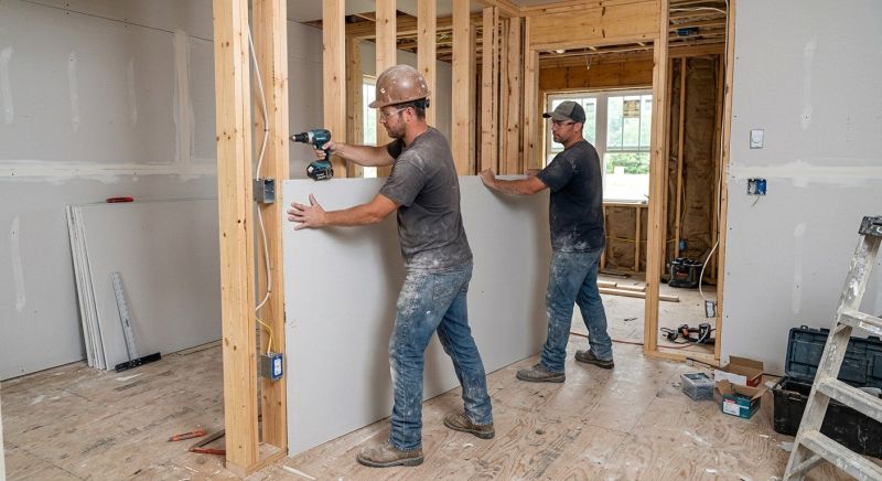 Bedroom Drywall Installation in Kansas City, MO