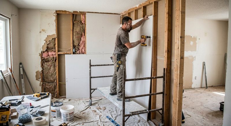 Ceiling Drywall Replacement in Olathe, KS